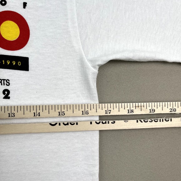 Vintage Yo-Yo Toys T-Shirt Adult Small White Exhibit Collection Made in USA 90s - Picture 8 of 10